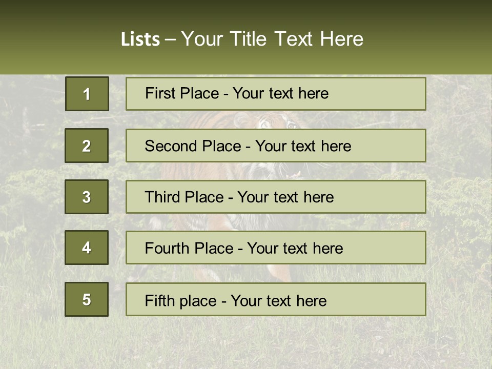 Profile Hungry Jungle PowerPoint Template