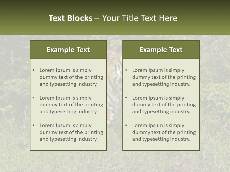 Profile Hungry Jungle PowerPoint Template