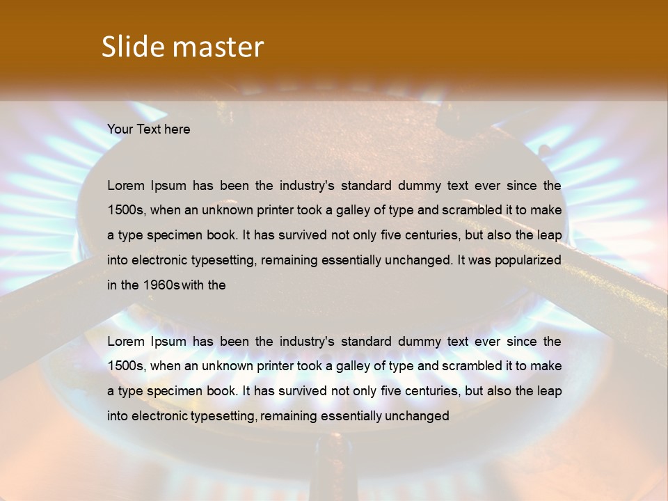 Burner Macro Cook PowerPoint Template