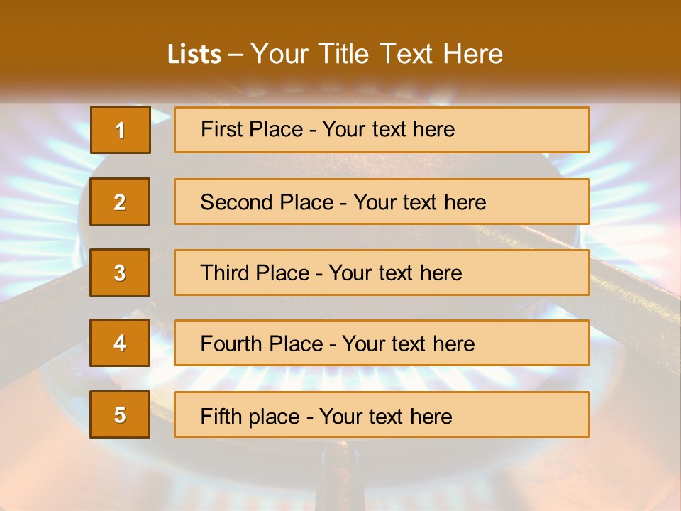 Burner Macro Cook PowerPoint Template