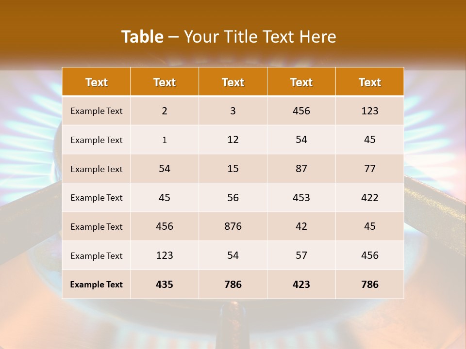 Burner Macro Cook PowerPoint Template