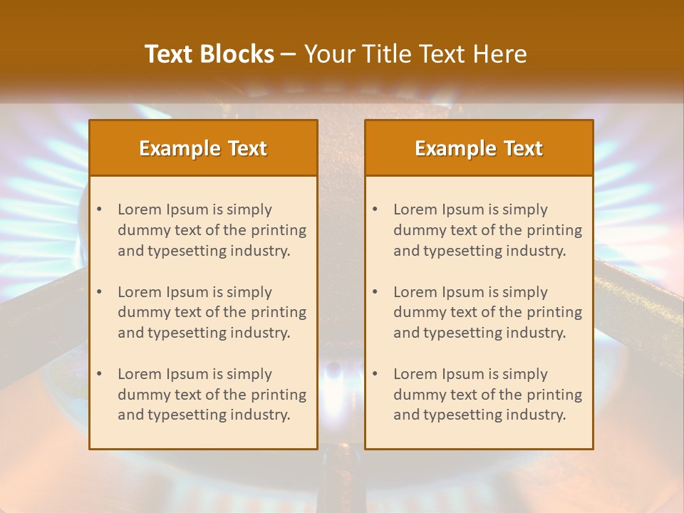 Burner Macro Cook PowerPoint Template