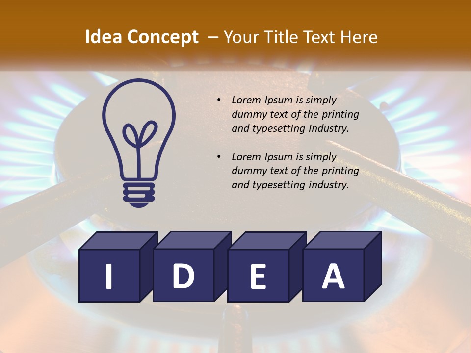 Burner Macro Cook PowerPoint Template