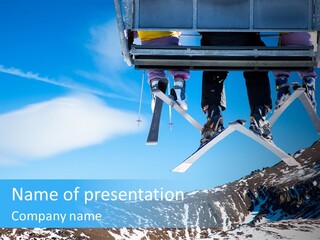 Speed Snow Competition PowerPoint Template