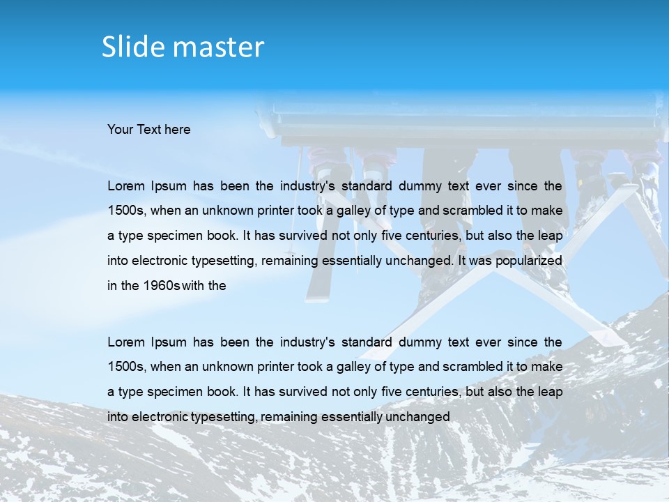 Speed Snow Competition PowerPoint Template