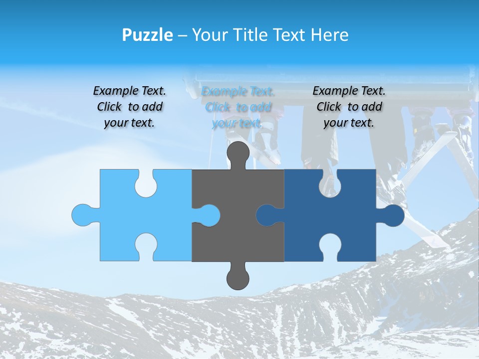 Speed Snow Competition PowerPoint Template