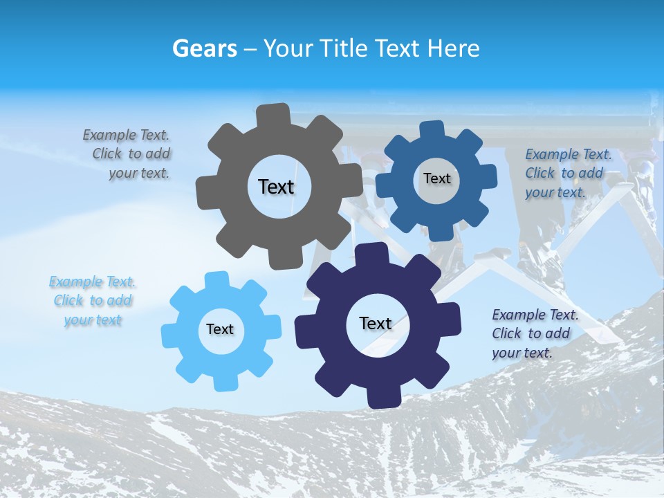 Speed Snow Competition PowerPoint Template