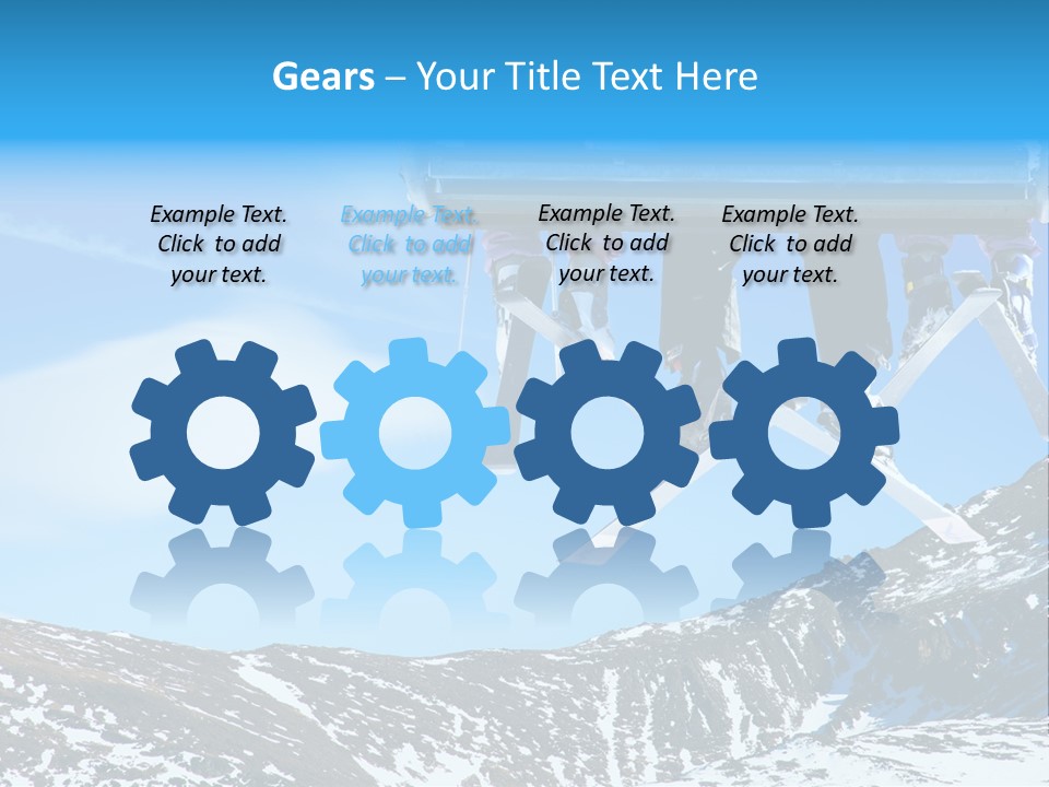 Speed Snow Competition PowerPoint Template