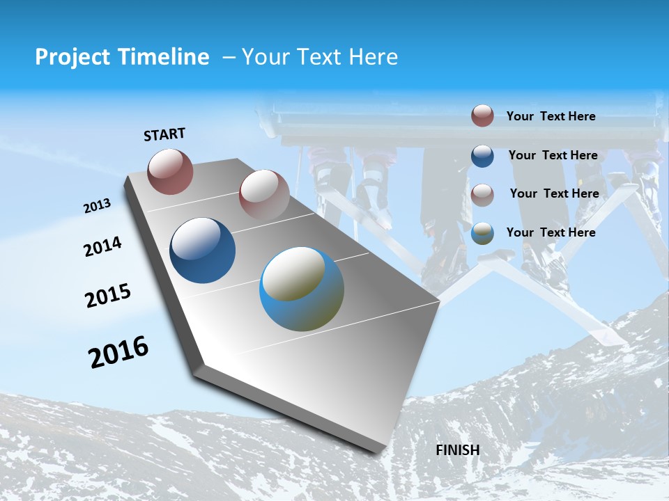 Speed Snow Competition PowerPoint Template