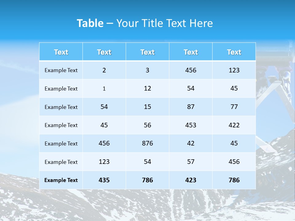 Speed Snow Competition PowerPoint Template