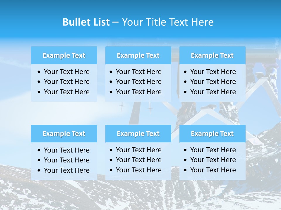 Speed Snow Competition PowerPoint Template