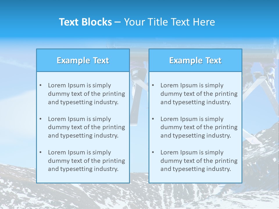 Speed Snow Competition PowerPoint Template