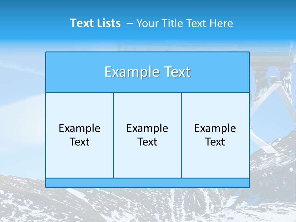 Speed Snow Competition PowerPoint Template