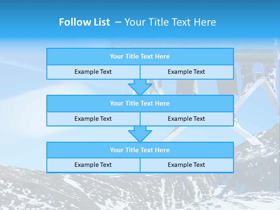 Speed Snow Competition PowerPoint Template