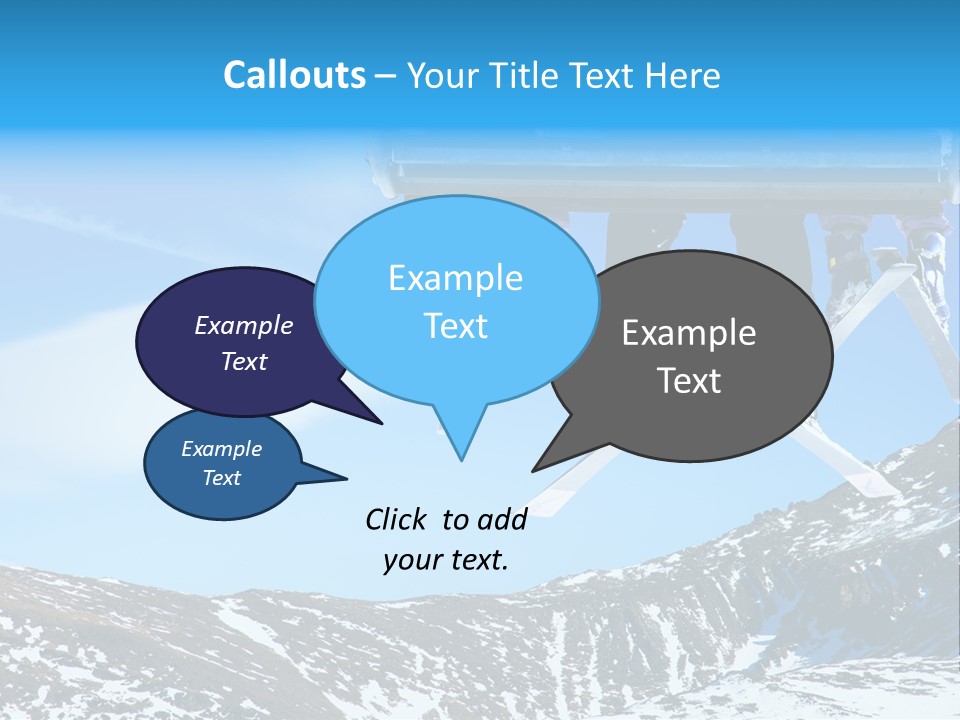 Speed Snow Competition PowerPoint Template