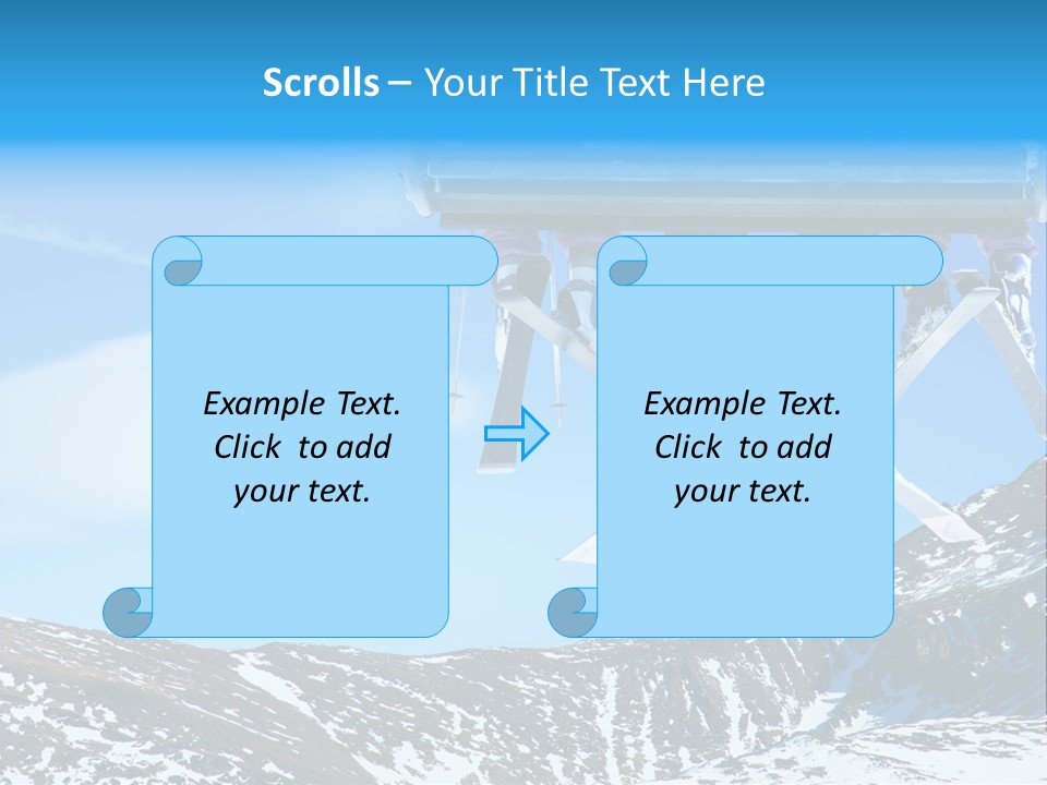 Speed Snow Competition PowerPoint Template