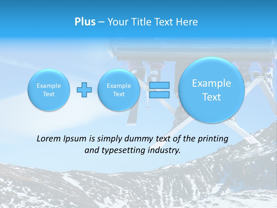 Speed Snow Competition PowerPoint Template