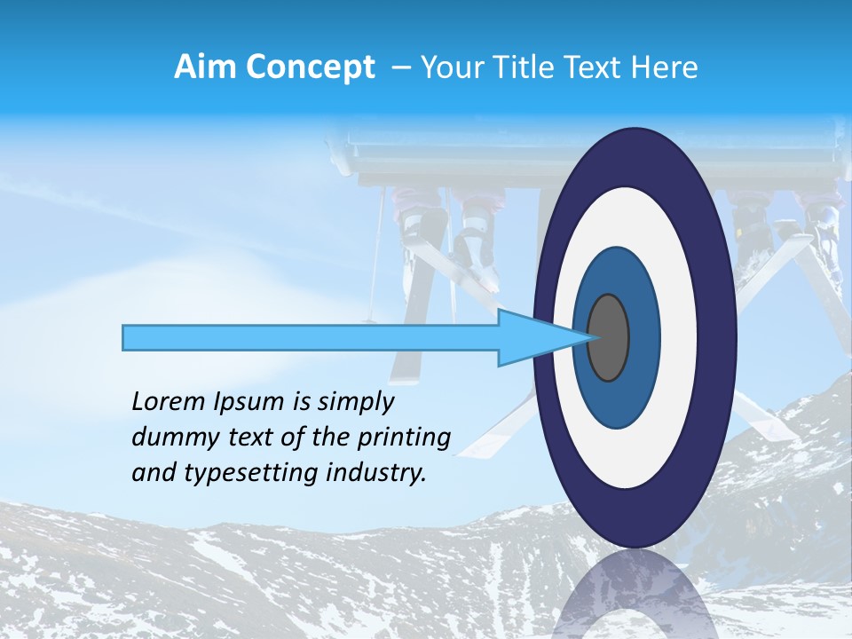 Speed Snow Competition PowerPoint Template