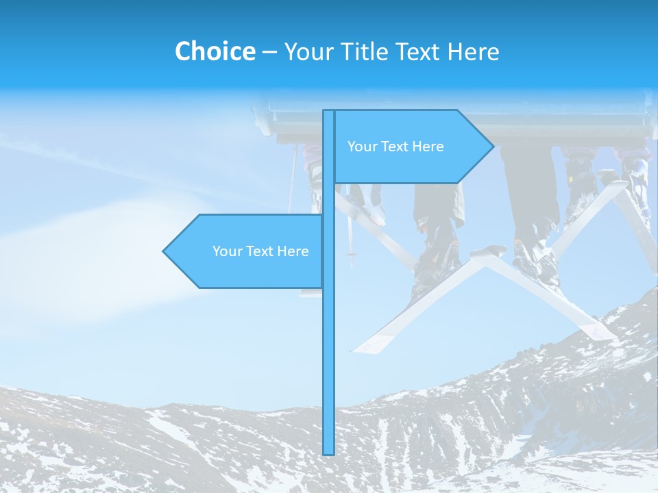 Speed Snow Competition PowerPoint Template