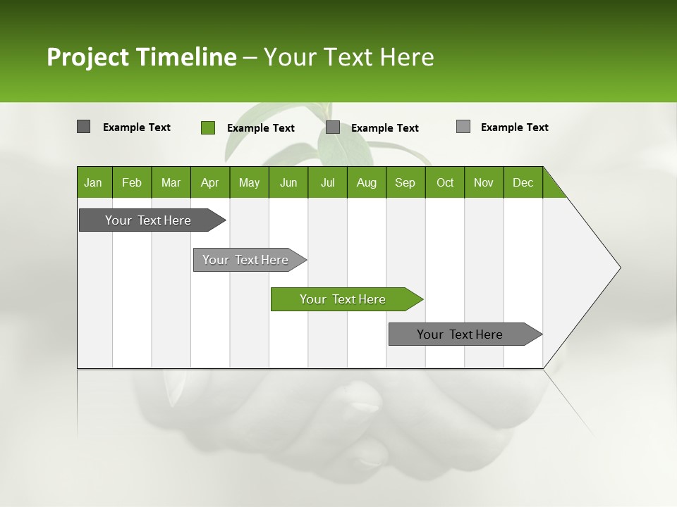 Agriculture Woman Palm PowerPoint Template