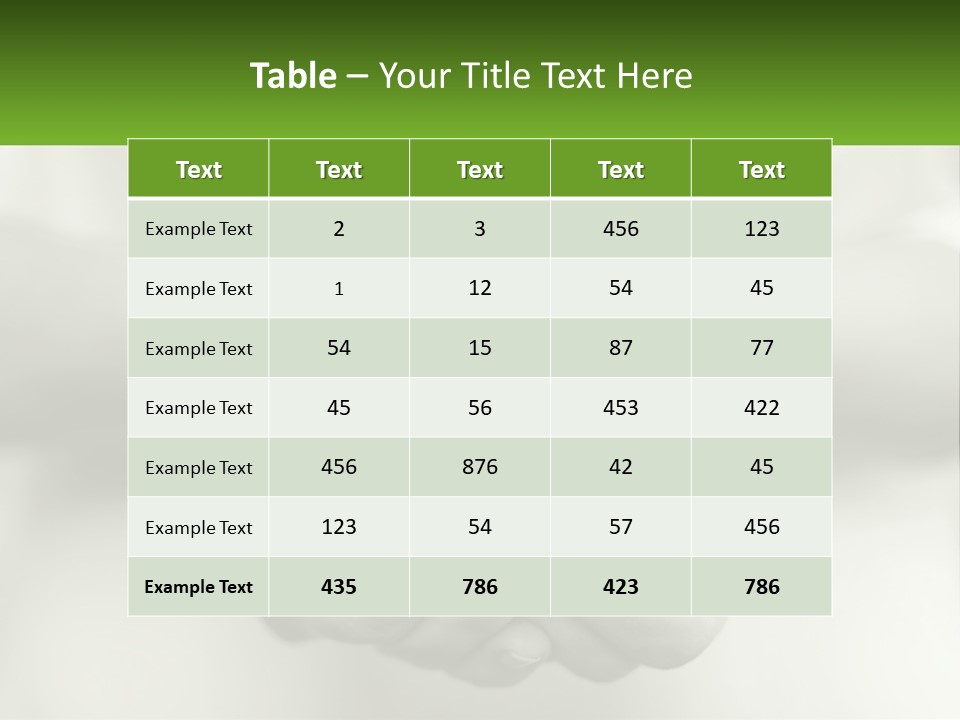 Agriculture Woman Palm PowerPoint Template