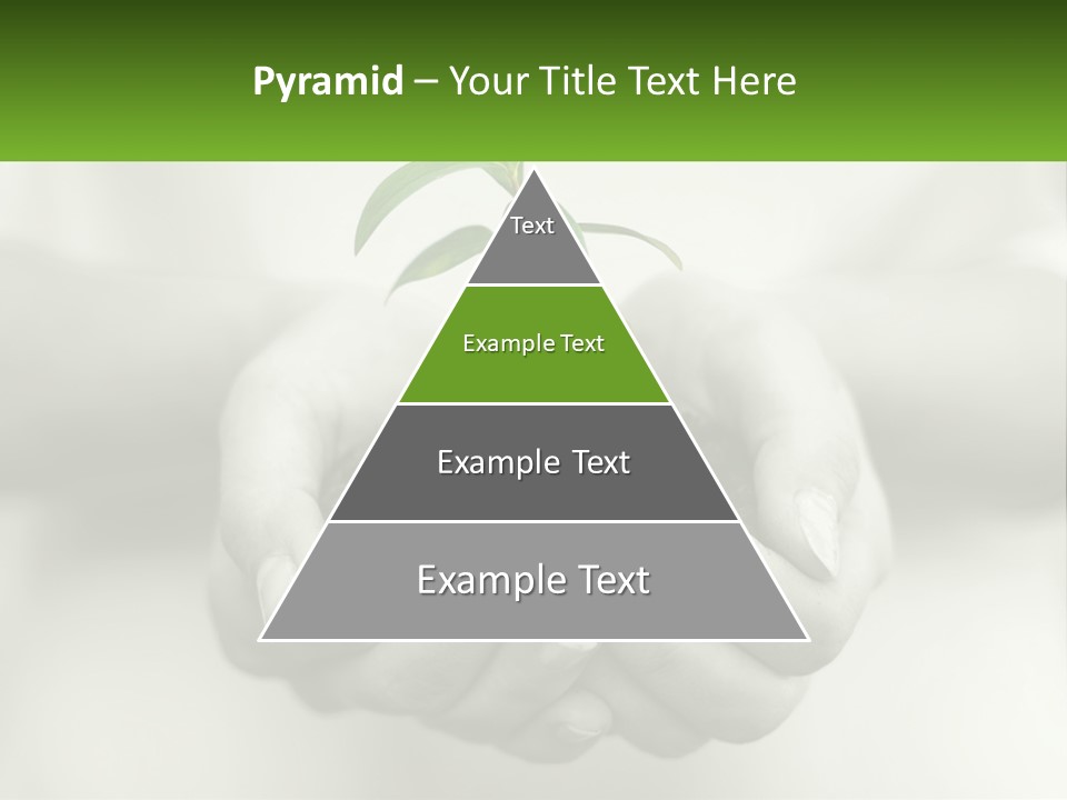 Agriculture Woman Palm PowerPoint Template