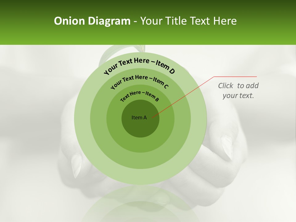 Agriculture Woman Palm PowerPoint Template