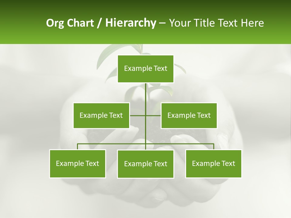 Agriculture Woman Palm PowerPoint Template