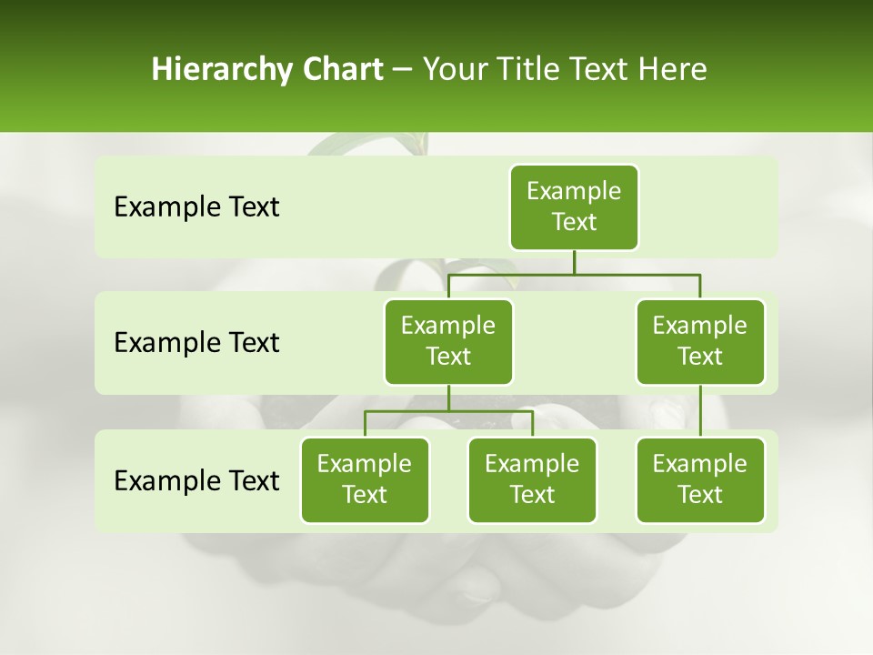Agriculture Woman Palm PowerPoint Template