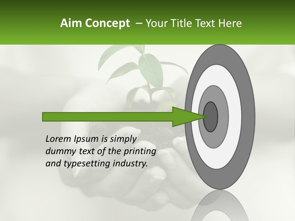 Agriculture Woman Palm PowerPoint Template