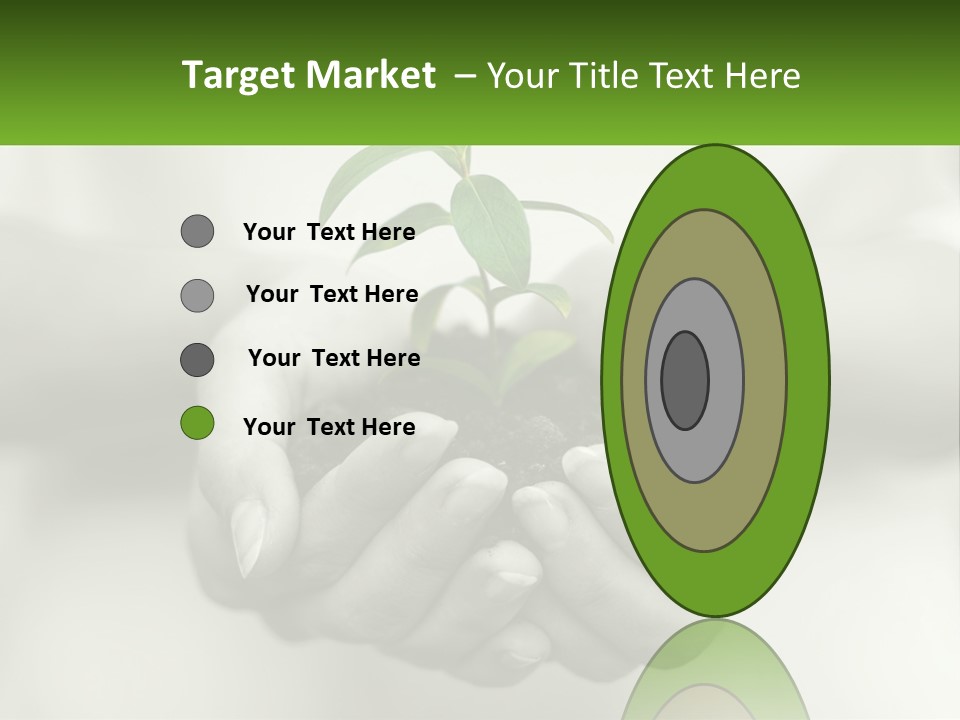 Agriculture Woman Palm PowerPoint Template