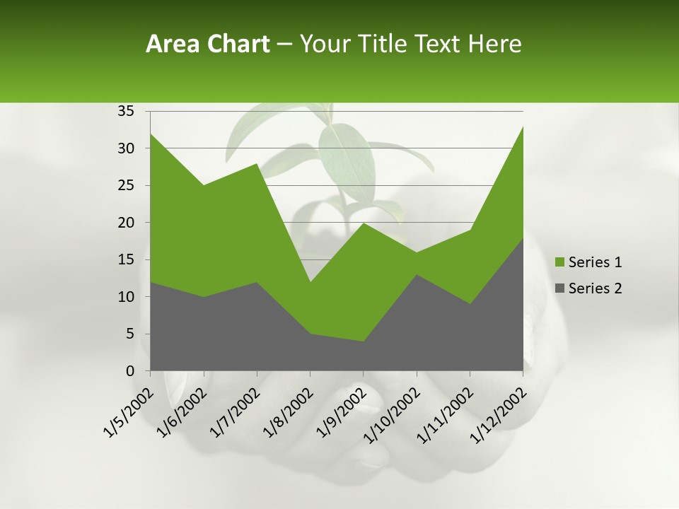 Agriculture Woman Palm PowerPoint Template
