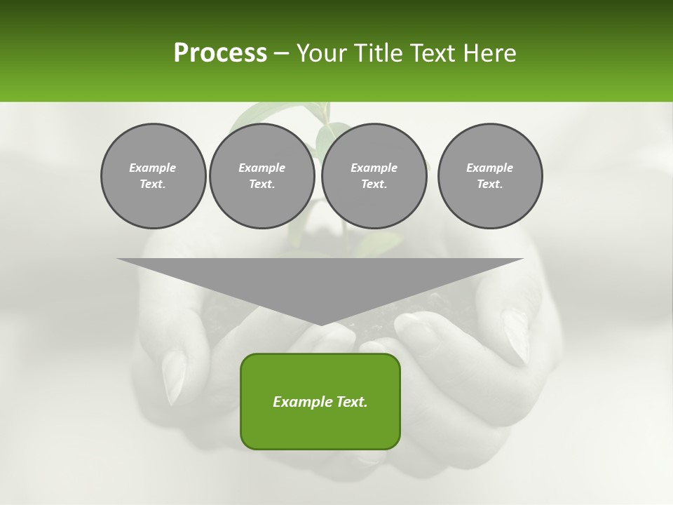 Agriculture Woman Palm PowerPoint Template