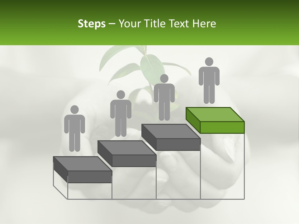 Agriculture Woman Palm PowerPoint Template