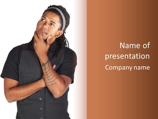 Concepts Sleeveless Dark PowerPoint Template