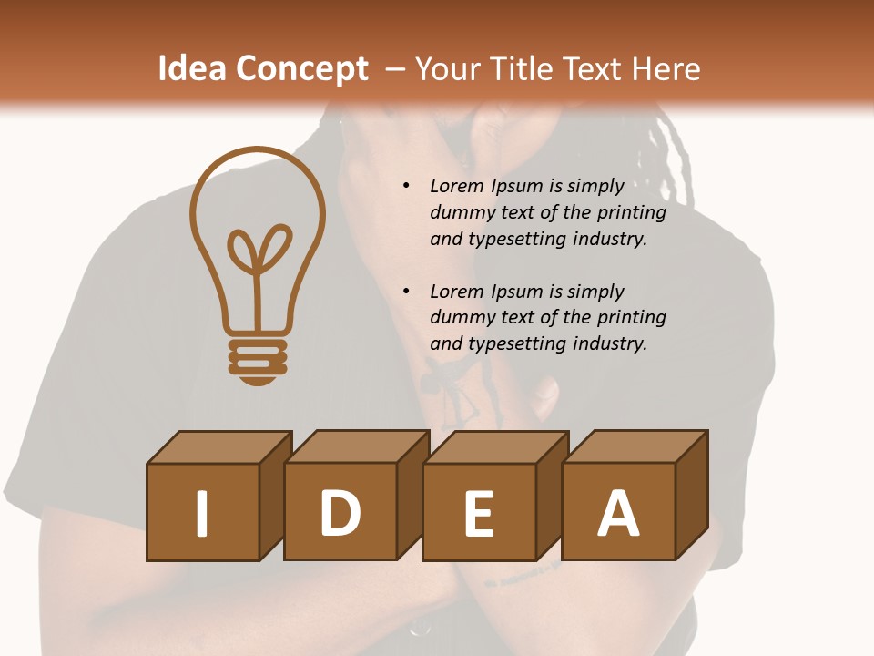 Concepts Sleeveless Dark PowerPoint Template