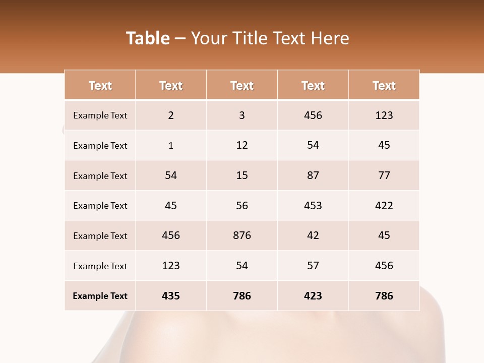 Looking Health Isolated PowerPoint Template