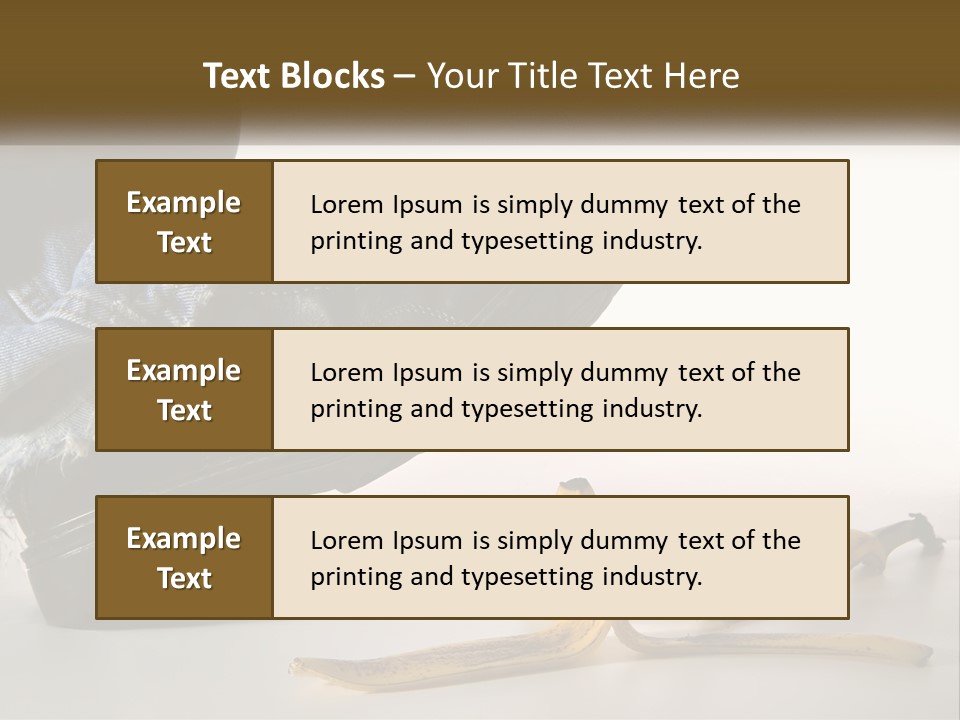 A Person Stepping On A Banana On A White Background PowerPoint Template