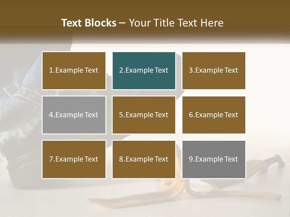 A Person Stepping On A Banana On A White Background PowerPoint Template