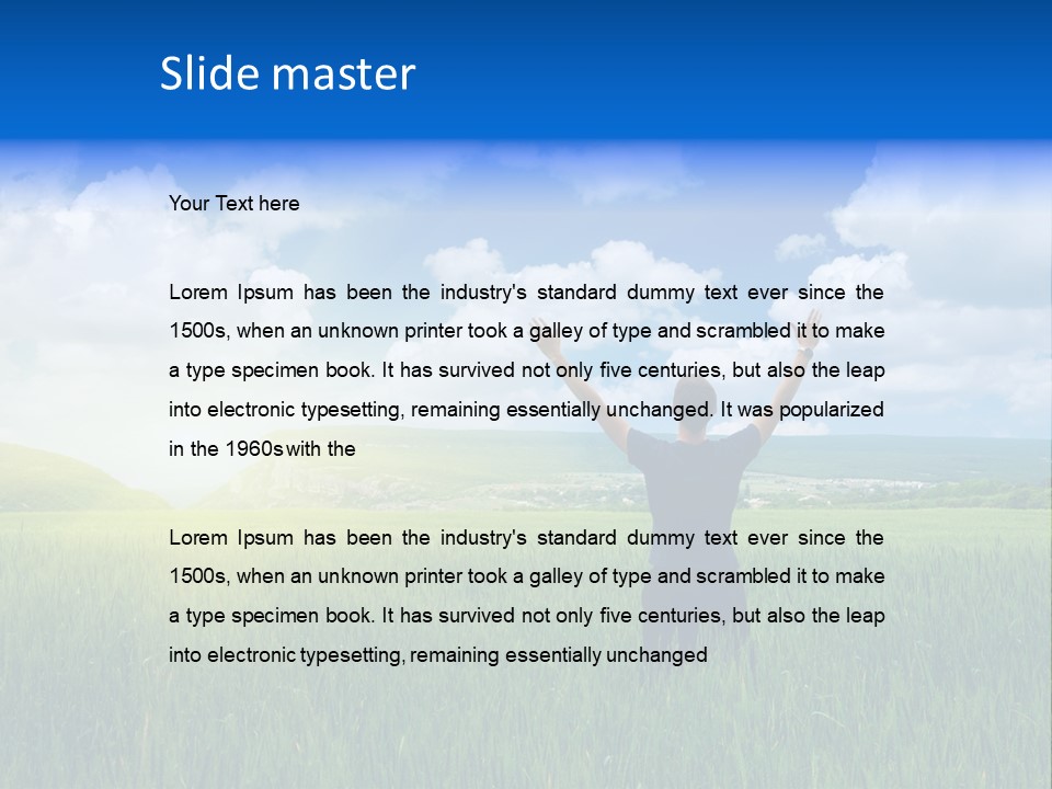 Orange Leisure Countryside PowerPoint Template