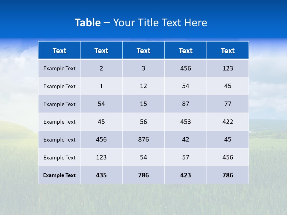 Orange Leisure Countryside PowerPoint Template