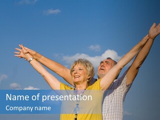 Woman Praise Winners PowerPoint Template