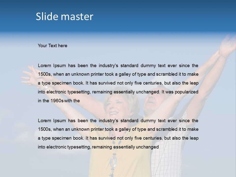 Woman Praise Winners PowerPoint Template