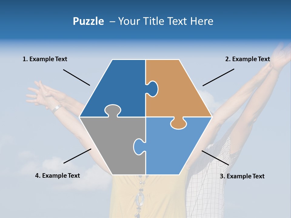 Woman Praise Winners PowerPoint Template