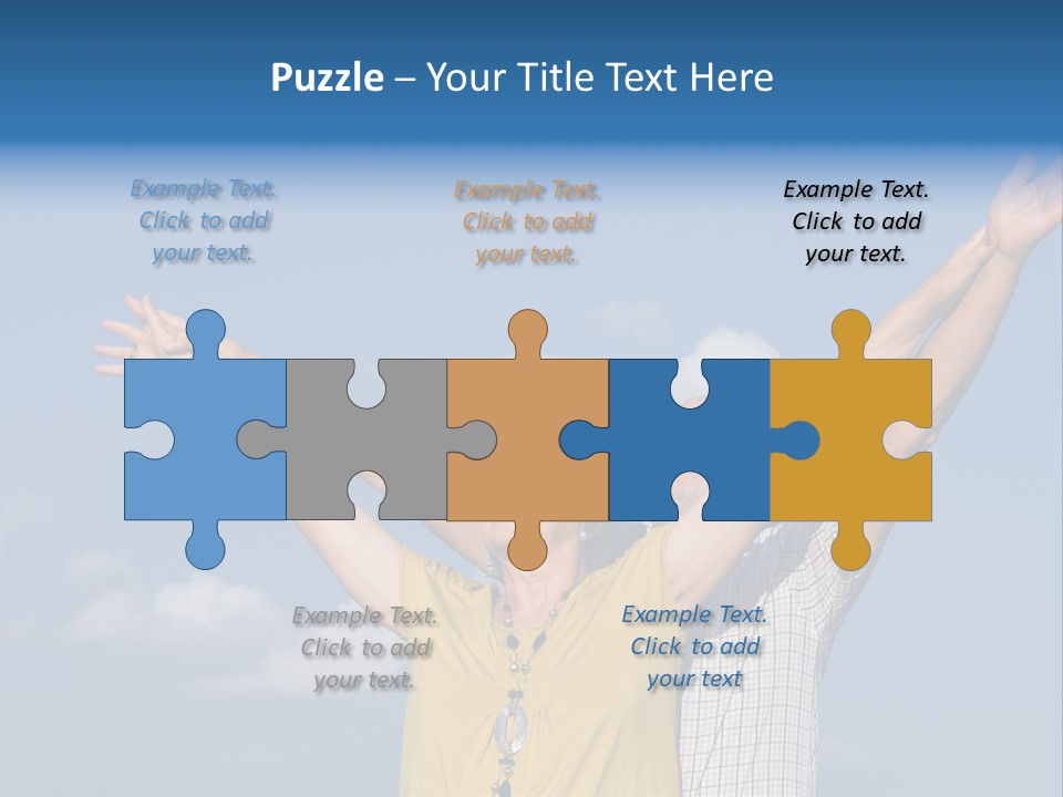 Woman Praise Winners PowerPoint Template