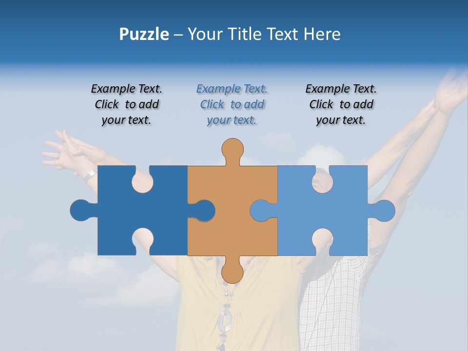 Woman Praise Winners PowerPoint Template