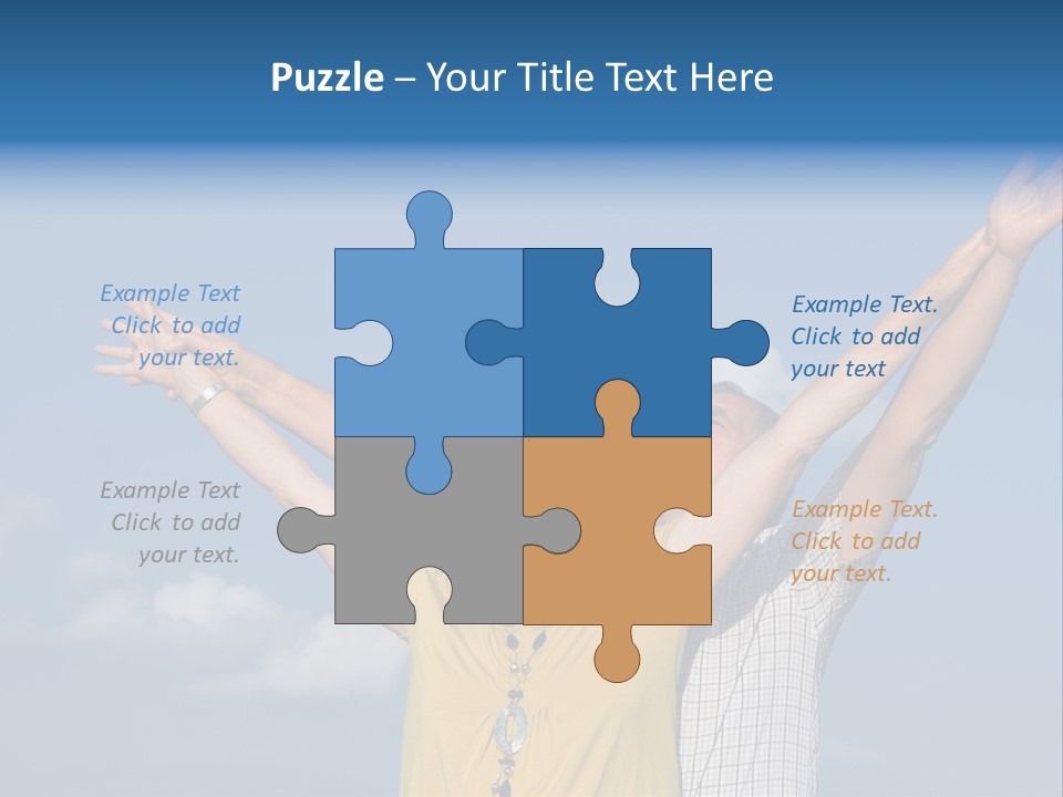 Woman Praise Winners PowerPoint Template