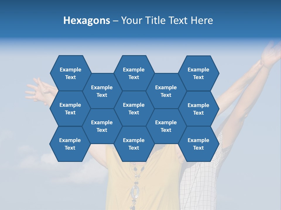 Woman Praise Winners PowerPoint Template