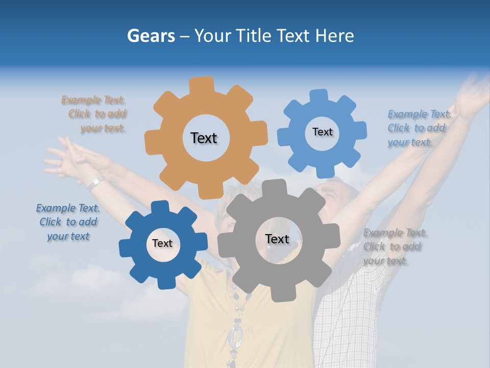 Woman Praise Winners PowerPoint Template