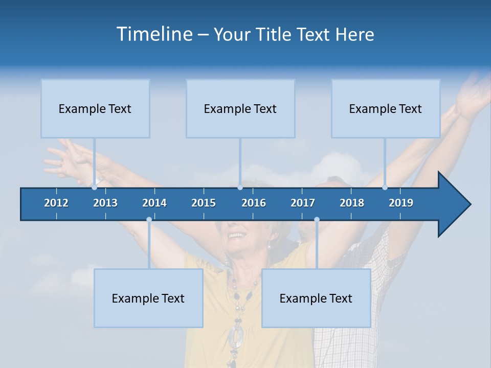Woman Praise Winners PowerPoint Template